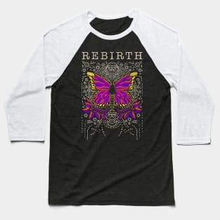 Rebirth Reborn Evolution Vintage Butterfly Insect  Lover T-Shirt Baseball T-Shirt